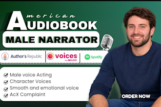 narrate acx romance fantasy audiobook with male voiceover, duet voice narration