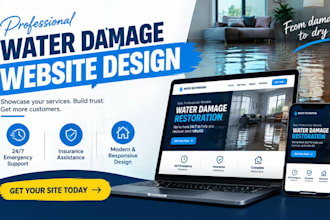 do water damage website, restoration website, contractor website cleanup website