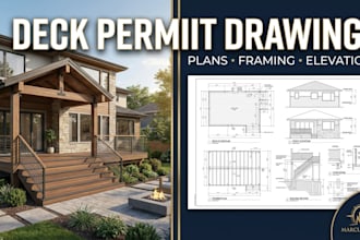 create deck permit drawings and construction plans