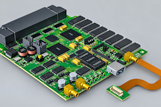 create power electronics pcbs and circuit schematics with gerber files and bom