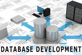 do database management, sql queries, database design and optimization