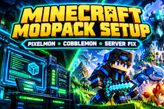 create, fix minecraft modpack mod convert covert cobbleman pixelmon server setup