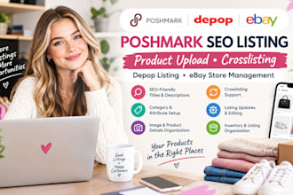 do poshmark seo product upload crosslisting depop listing ebay store management