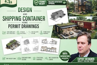 do shipping container home, 3d models tiny house, modular home, glamming resort