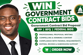 win government contract bid proposal writing rfp rfq federal bids