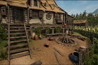 design 3d game environment, terrain level map, unity, unreal 5, godot, rpg maker