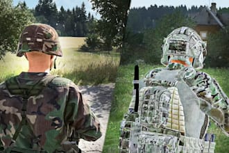 mod arma reforger or arma 3 with custom reskins missions and rig 3d models