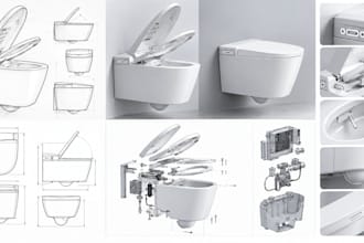 design smart bathroom faucets, taps, shower, toilet closets, bidet toilet seats