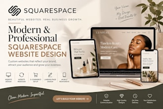build, redesign, and customize a modern squarespace website