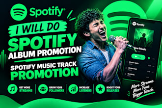 do spotify album promotion, spotify music track promotion