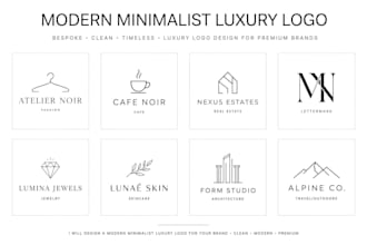 design 3 modern minimalist luxury logo design