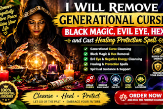 remove generational curse black magic evil eye hex and cast healing protection