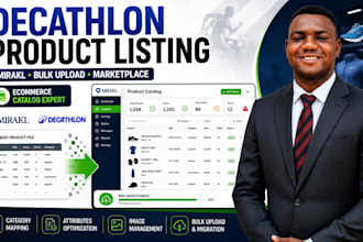 do decathlon manomano onbuy bulk product listing upload on mirakl marketplace