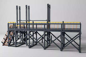 design structural steel frames, equipment supports, platforms, support structure