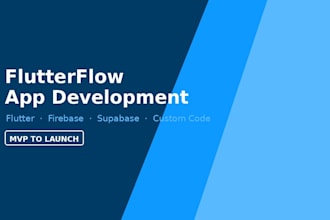 build your flutterflow app with firebase or supabase backend