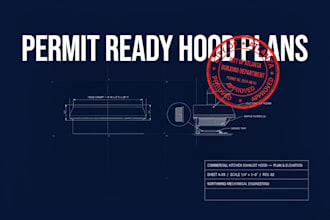 restaurant kitchen ventilation permit drawings for city approval