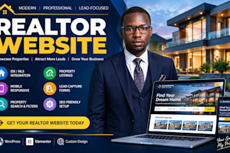 design a modern realtor website with idx mls listings