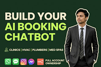 build an ai booking chatbot for clinics hvac plumbers and med spas
