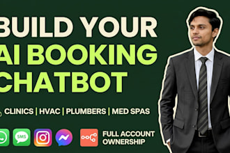 build an ai booking chatbot for clinics hvac plumbers and med spas