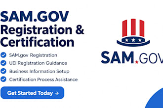 assist you with sam gov registration and all certification process