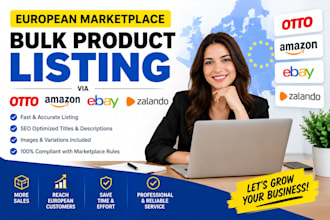 do european marketplace bulk product listing via otto, amazon, ebay, zalando