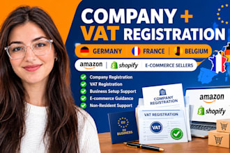 register eu company, vat in germany france belgium for amazon fba shopify seller