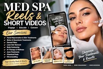edit med spa reels and short videos