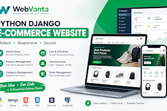build a professional django ecommerce website