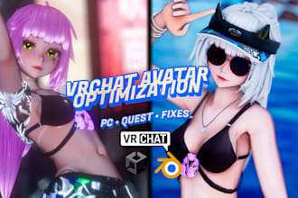 optimize your anime vrchat avatar for pc and quest, fix lag and performance
