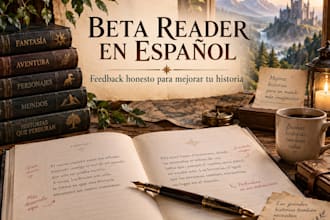 beta read your fantasy story in spanish