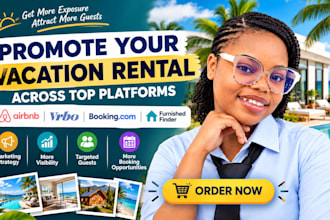 promote your vacation rental on airbnb, vrbo, furnished finder and booking com