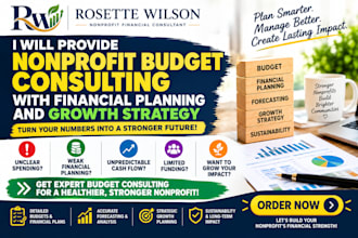 provide nonprofit budget consulting with financial planning and growth strategy