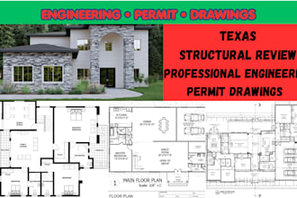 provide texas architectural plans, structural engineering and texas stamp