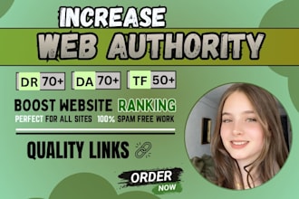 increase da DR tf using white hat link building