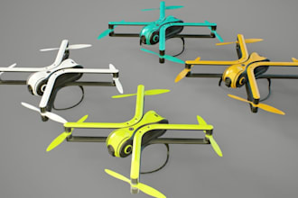 generative3d uav design,quadcopter,lightweight airframe,rc fpv,mini,racing drone