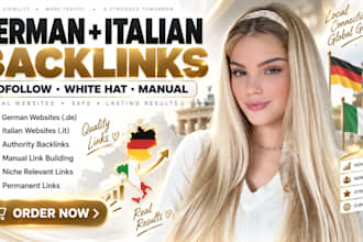 create UK US and european authority backlinks