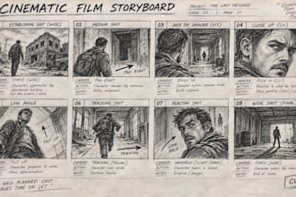 create cinematic storyboards for your film or movie