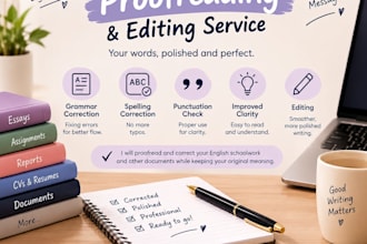 proofread and correct your english schoolwork