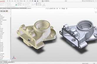 scan to cad, mesh to solid and technical drawings for 3d printing and cnc design