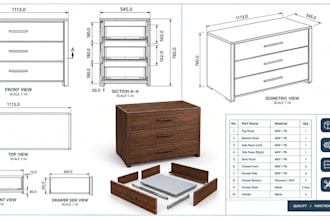create adu, furniture, casework, millwork and joinery shop drawings in autocad
