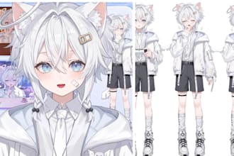 live2d vtuber model anime vtuber model live2d vtuber rigging nsfw vtuber artist