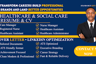 write executive healthcare, nursing and social care resumes