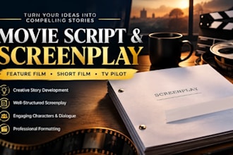 movie scriptwriting screenplay feature film script TV series pilot movie recap
