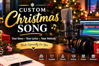 write a custom christmas song with original melody and lyrics