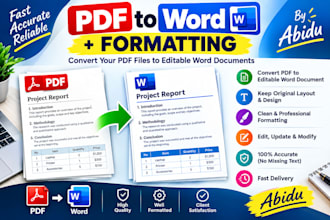 convert PDF to word and format your document professionally