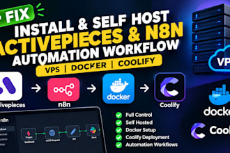 fix install self host activepieces n8n automation workflow vps docker coolify