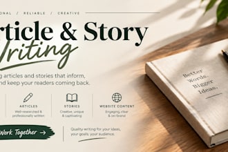 write stories and edit