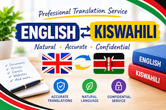 translate english to kiswahili and kiswahili to english