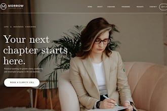 design squarespace coach website life coach business coaching consultant website