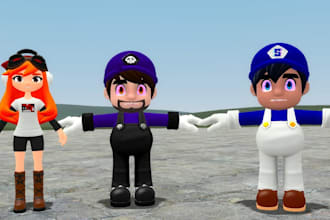 create a custom gmod playermodel with weapon all for garrys mod